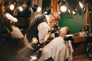 groom getting ready barbershop003